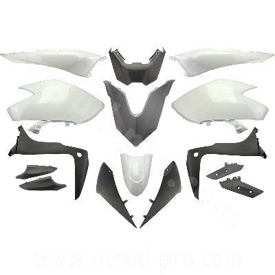 KIT CARENE 15 PEZZI CARENA YAMAHA TMAX T-MAX 530 2017-19 SX DX NERO CARENE VERSIONE TIPO ORIGINALE MADE IN TAIWAN NO CINA