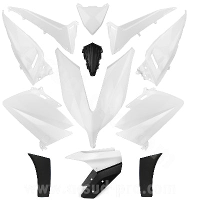 KIT CARENE 14 PEZZI CARENA YAMAHA T-MAX TMAX 530 2015- 16 NERO LUCIDO, CARENA VERSIONE TIPO ORIGINALE