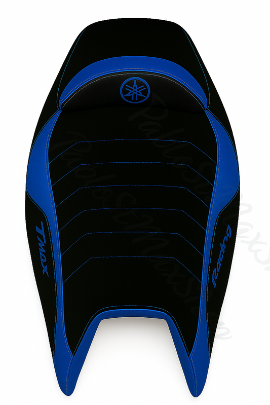 Fodera sella TMAX 500 2001–2007 – Racing blu PabloSTmaxShop
