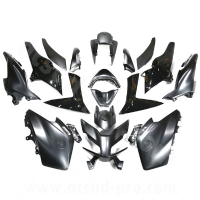 KIT CARENE 15 PEZZI CARENA YAMAHA TMAX 560CC 2022-2024 TECH BLACK CARENE VERSIONE TIPO ORIGINALE MADE IN TAIWAN NO CINA