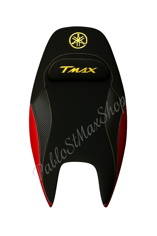 Fodera sella TMAX 500/530 2001–2007 2008/2016 Black Edition Red PabloSTmaxShop