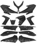 KIT CARENE 13 PEZZI CARENA YAMAHA TMAX T-MAX 500 2008 NERO LUCIDO CARENA VERSIONE TIPO ORIGINALE MADE IN TAIWAN NO CINA PabloSTmaxShop