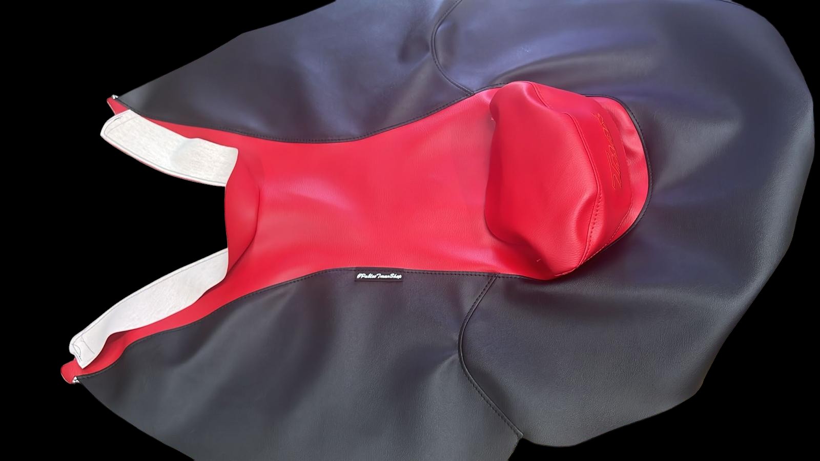 Fodera Sella Yamaha TMAX 2001–2007 Black Max • Replica Originale • Seduta e Cuscino Rossi – Copertura Rivestimento PablosTmaxshop