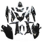 KIT CARENE 15 PEZZI CARENA YAMAHA TMAX 560CC 2020-2021 NERO LUCIDO CARENE VERSIONE TIPO ORIGINALE MADE IN TAIWAN NO CINA