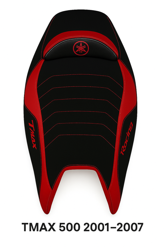 Fodera sella TMAX 500 2001–2007 – Racing rossa PabloSTmaxShop