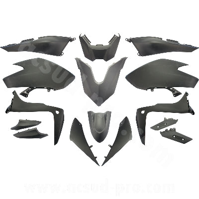 KIT CARENE 15 PEZZI CARENA YAMAHA TMAX T-MAX 530 2017-19 SX DX NERO CARENE VERSIONE TIPO ORIGINALE MADE IN TAIWAN NO CINA